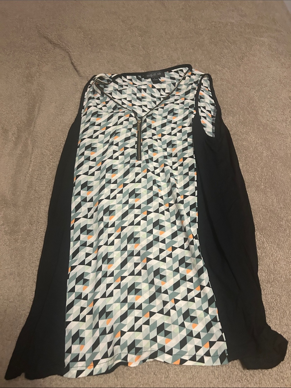 Vanilla Star Black-Panel Geometric Print Tunic